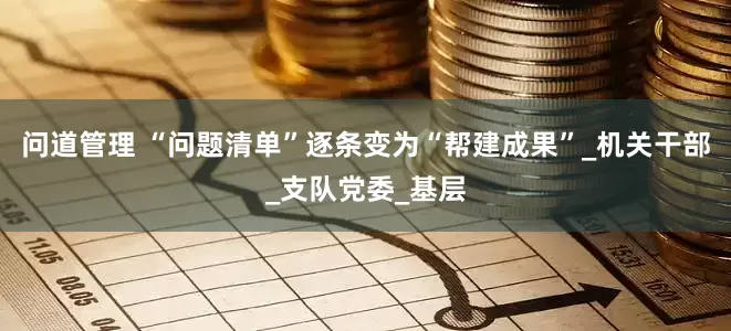 问道管理 “问题清单”逐条变为“帮建成果”_机关干部_支队党委_基层