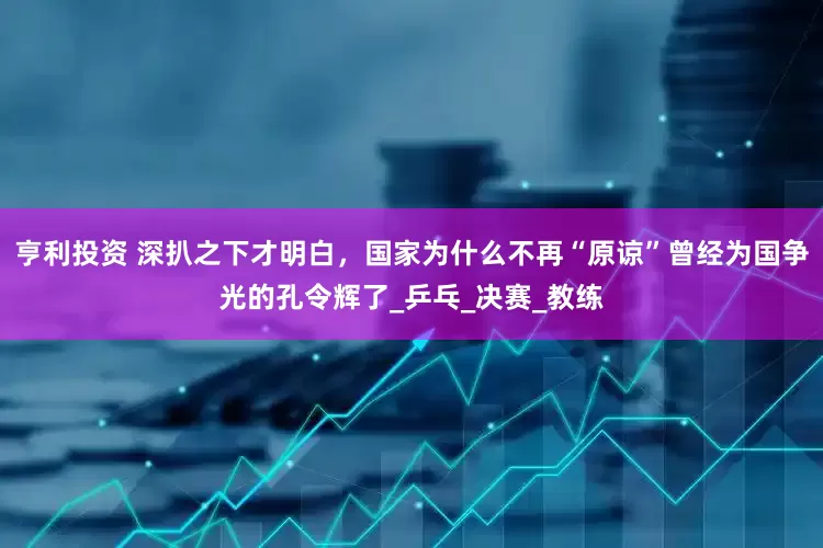 亨利投资 深扒之下才明白，国家为什么不再“原谅”曾经为国争光的孔令辉了_乒乓_决赛_教练